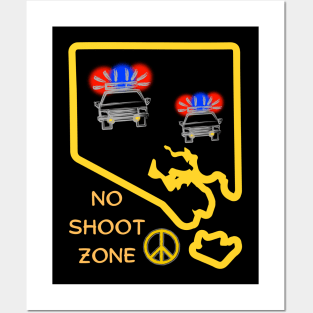 NO SHOOT ZONE BALTIMORE DESIGN Posters and Art